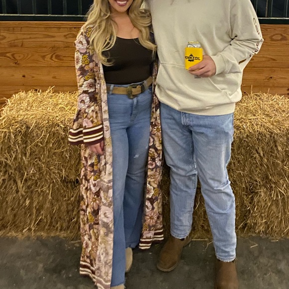 Floral Long Sleeve Maxi Duster - Picture 7 of 7